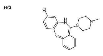 3-chloro-6-(4-methylpiperazin-1-yl)-5H-benzo[b][1,4]benzodiazepine,hydrochloride结构式