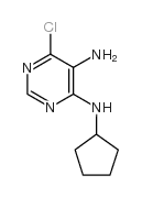 6-chloro-N-cyclopentyl-pyrimidine-4,5-diamine structure