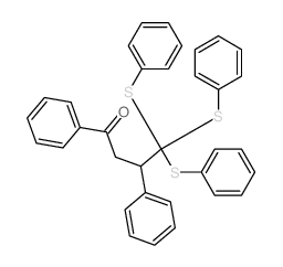 1,3-Diphenyl-4,4,4-tris(phenylthio)-1-butanone结构式