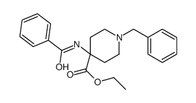 ethyl 4-benzamido-1-benzylpiperidine-4-carboxylate Structure