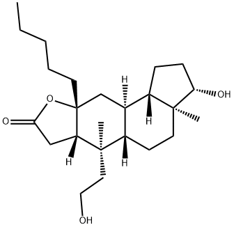 2,6beta,17beta-Trihydroxy-6alpha-pentyl-2,3-seco-5alpha-androstan-3-oi c acid gamma-lactone picture