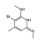 3-bromo-2-N,6-N,4-trimethylpyridine-2,6-diamine Structure