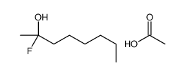 acetic acid,2-fluorooctan-2-ol Structure