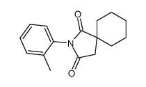 2-(2-methylphenyl)-2-azaspiro[4.5]decane-1,3-dione Structure