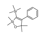 2,2,5,5-tetramethyl-3-trimethylsilyl-4-phenyl-1-oxa-2-silacyclopent-3-ene Structure