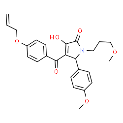 4-[4-(allyloxy)benzoyl]-3-hydroxy-5-(4-methoxyphenyl)-1-(3-methoxypropyl)-1,5-dihydro-2H-pyrrol-2-one picture