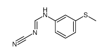 N-cyano-N'-(3-methylsulfanylphenyl)methanimidamide Structure