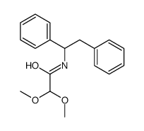 N-(1,2-diphenylethyl)-2,2-dimethoxyacetamide结构式