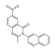 2-methyl-3-naphthalen-2-yl-6-nitroquinazolin-4-one Structure