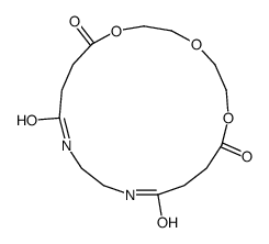 1,4,7-trioxa-12,15-diazacyclononadecane-8,11,16,19-tetrone Structure