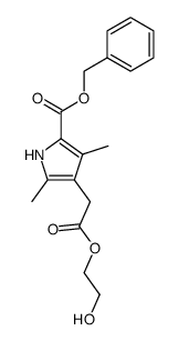 4-(2-hydroxy-ethoxycarbonylmethyl)-3,5-dimethyl-pyrrole-2-carboxylic acid benzyl ester Structure