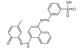 3-[[4-[(2-hydroxy-5-methylphenyl)azo]-1-naphthyl]azo]benzenesulphonic acid Structure