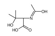 (2S)-2-acetamido-3-hydroxy-3-methylbutanoic acid结构式