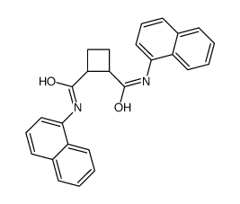 N,N'-Di(1-naphtyl)cyclobutane-1,2-dicarboxamide Structure