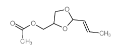 1,3-Dioxolane-4-methanol,2-(1-propen-1-yl)-, 4-acetate结构式