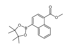 4-(甲氧基羰基)萘-1-硼酸频那醇酯结构式