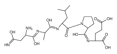 (2S)-2-[[(2S)-1-[(2S)-2-[[(2S)-2-[[(2S)-2,4-diamino-4-oxobutanoyl]amino]propanoyl]amino]-4-methylpentanoyl]pyrrolidine-2-carbonyl]amino]pentanedioic acid Structure