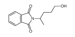 N-(4-hydroxy-1-methyl-butyl)-phthalimide结构式