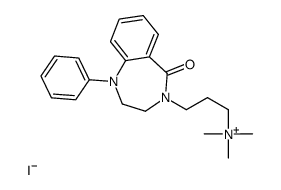 trimethyl-[3-(5-oxo-1-phenyl-2,3-dihydro-1,4-benzodiazepin-4-yl)propyl]azanium,iodide Structure