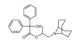 Hydroxydiphenylacetic acid=2-(9-azabicyclo[3.3.1]nonan-9-yl)-1-methylethyl ester结构式