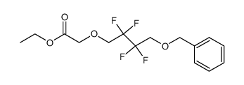 O-benzyl-O'-ethoxycarbonylmethyl-2,2,3,3-tetrafluorobutane-1,4-diol Structure