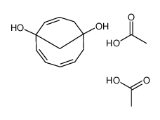 acetic acid,bicyclo[5.3.1]undeca-3,5,8-triene-1,7-diol结构式