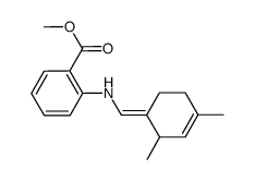 methyl 2-[[(E)-(2,4-dimethylcyclohex-3-en-1-ylidene)methyl]amino]benzoate Structure