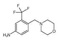 4-(吗啉甲基)-3-(三氟甲基)苯胺结构式