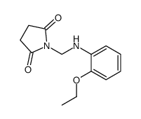 1-[(2-ethoxyanilino)methyl]pyrrolidine-2,5-dione结构式