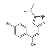 4-bromo-N-(5-propan-2-yl-1H-pyrazol-3-yl)benzamide Structure