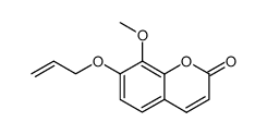 7-(Allyloxy)-8-methoxycoumarin结构式