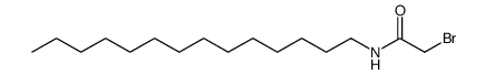 N-bromoacetyl-n-tetradecylamine structure