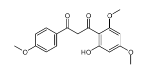 1-(4'-methoxyphenyl)-3-(2''-hydroxy-3'',6''-dimethoxyphenyl)-1,3-propanedione Structure