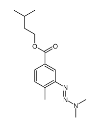 3-methylbutyl 3-(dimethylaminodiazenyl)-4-methylbenzoate结构式