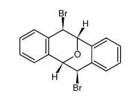 (5S,6R,11S,12R)-6,12-dibromo-5,6,11,12-tetrahydro-5,11-epoxydibenzo[a,e][8]annulene结构式