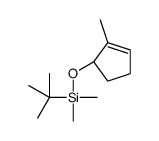 Silane, (1,1-dimethylethyl)dimethyl[[(1R)-2-methyl-2-cyclopenten-1-yl]oxy]- (9CI) Structure