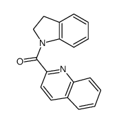 indolin-1-yl(quinolin-2-yl)methanone结构式