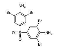 4-(4-amino-3,5-dibromophenyl)sulfonyl-2,6-dibromoaniline结构式