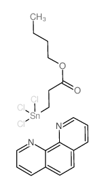 1,10-phenanthroline compound with butyl 3-(trichlorostannyl)propanoate (1:1) (en)结构式