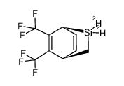 5,6-Bis(trifluormethyl)-2,2-dideuterio-2-silabicyclo[2.2.2]octa-5,7-dien Structure