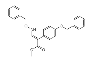 methyl (E)-3-[(benzyloxy)amino]-2-[p-(benzyloxy)phenyl]propenoate Structure