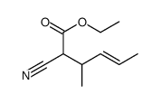 ethyl 2-cyano-3-methylhex-4-enoate结构式