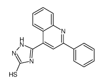 5-(2-phenylquinolin-4-yl)-1,2-dihydro-1,2,4-triazole-3-thione Structure