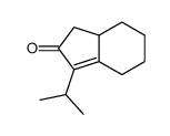 3,3a,4,5,6,7-hexahydro-1-isopropyl-2H-inden-2-one Structure