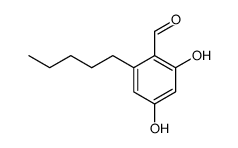 2,4-dihydroxy-6-pentylbenzaldehyde Structure