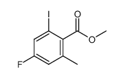 4-fluoro-2-iodo-6-methylbenzoic acid methyl ester结构式