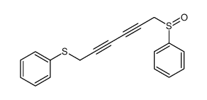 6-(benzenesulfinyl)hexa-2,4-diynylsulfanylbenzene结构式