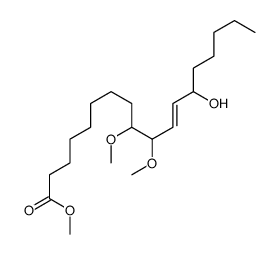 methyl 13-hydroxy-9,10-dimethoxyoctadec-11-enoate结构式