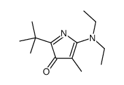 2-tert-butyl-5-(diethylamino)-4-methylpyrrol-3-one Structure