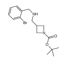 1-BOC-3-[(2-BROMOBENZYL-AMINO)-METHYL]-AZETIDINE Structure